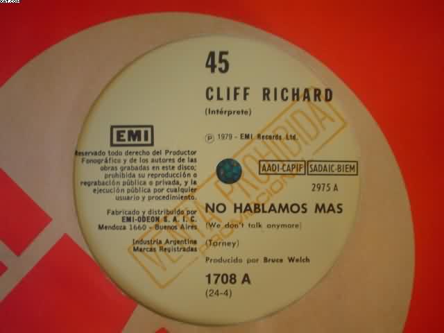 CLIFF RICHARD - No Hablamos Mas-declarame Venc
